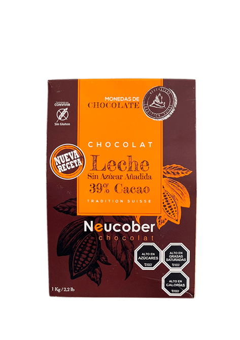 Monedas Chocolate Leche Fino 39% Sin Azúcar