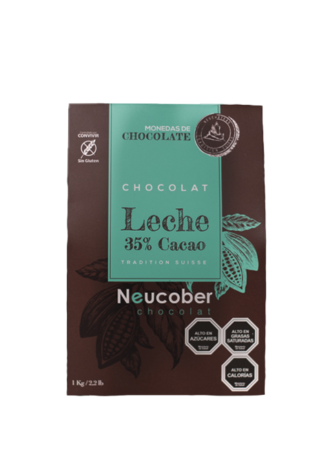 Monedas Chocolate Leche Fino 35 % cacao